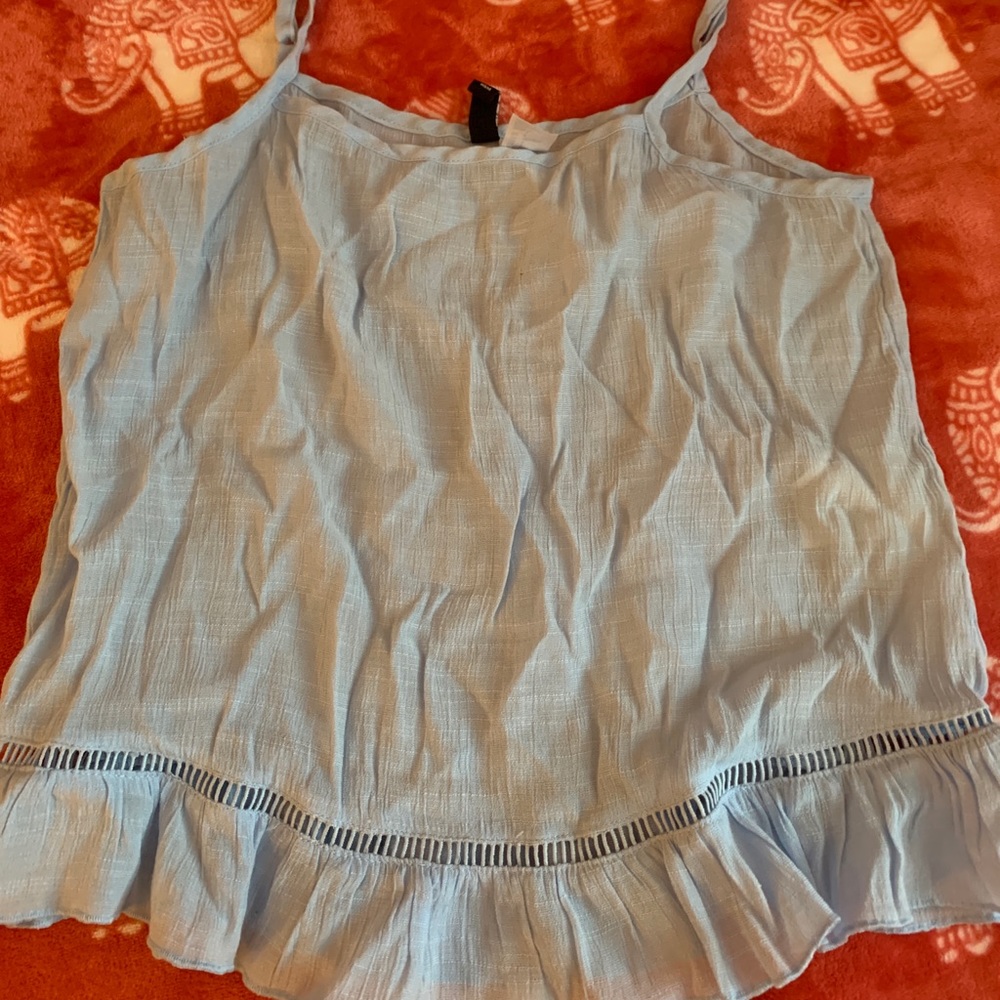 H&M baby blue summer top🌊